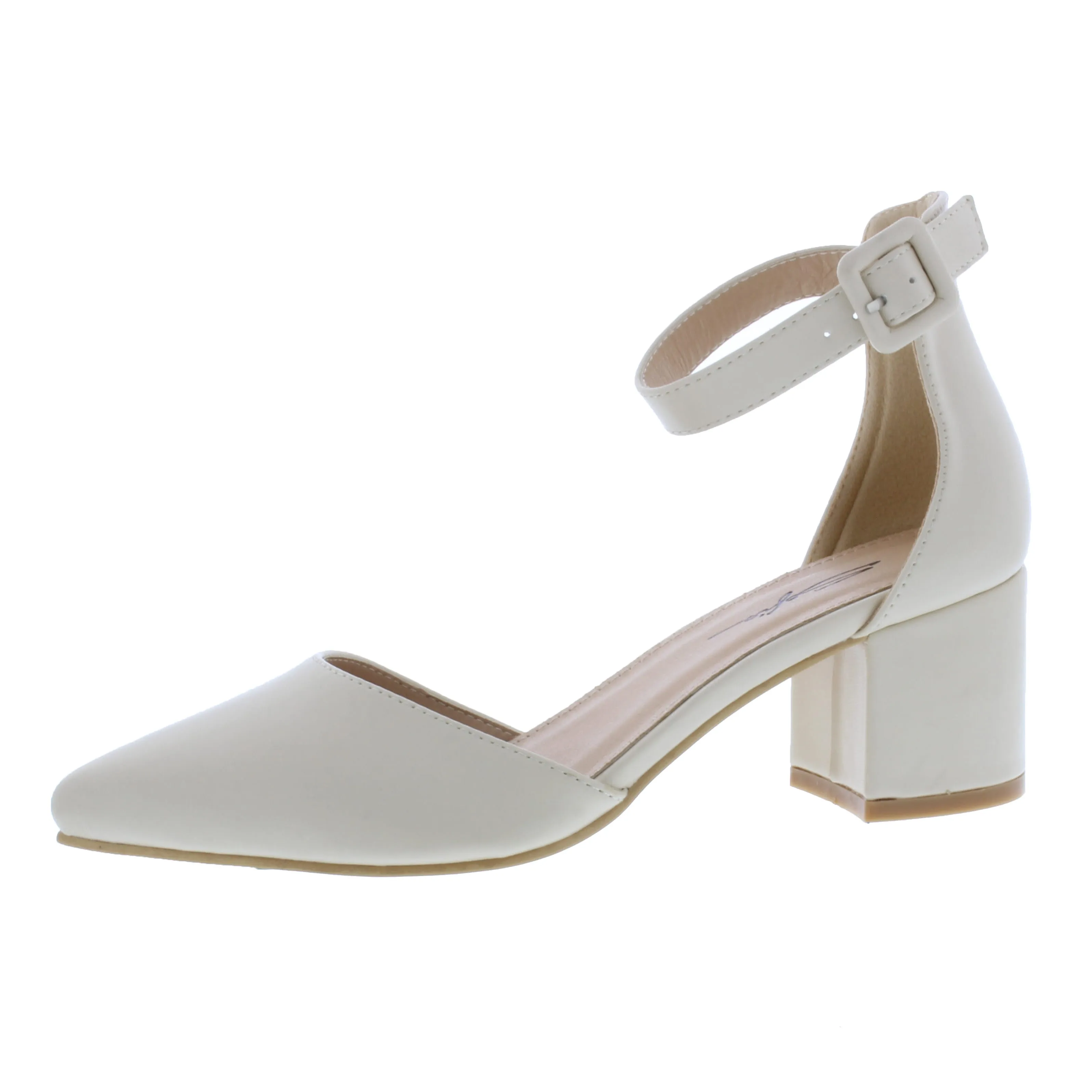 2” Women Closed Heel Faux Leather Sandal