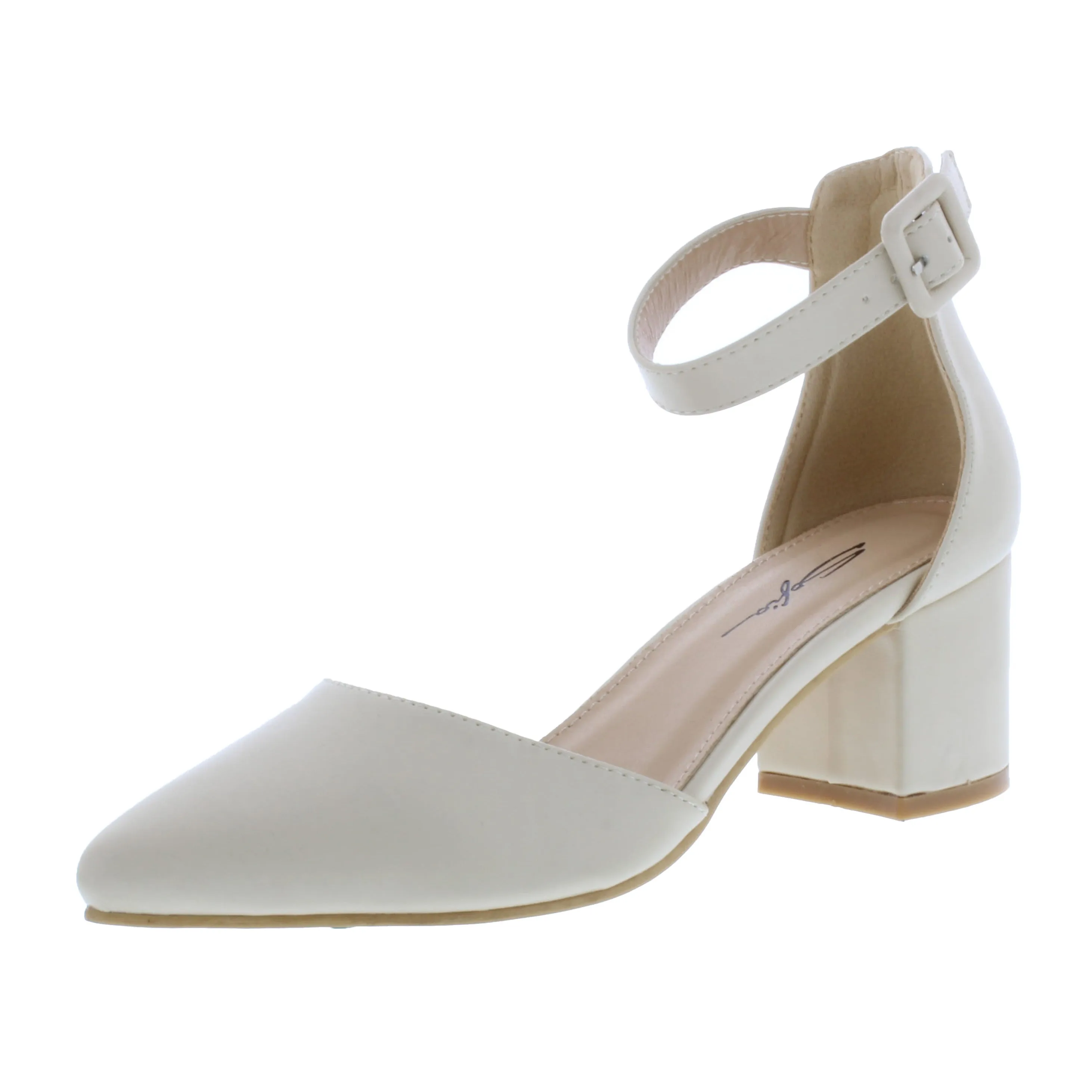 2” Women Closed Heel Faux Leather Sandal