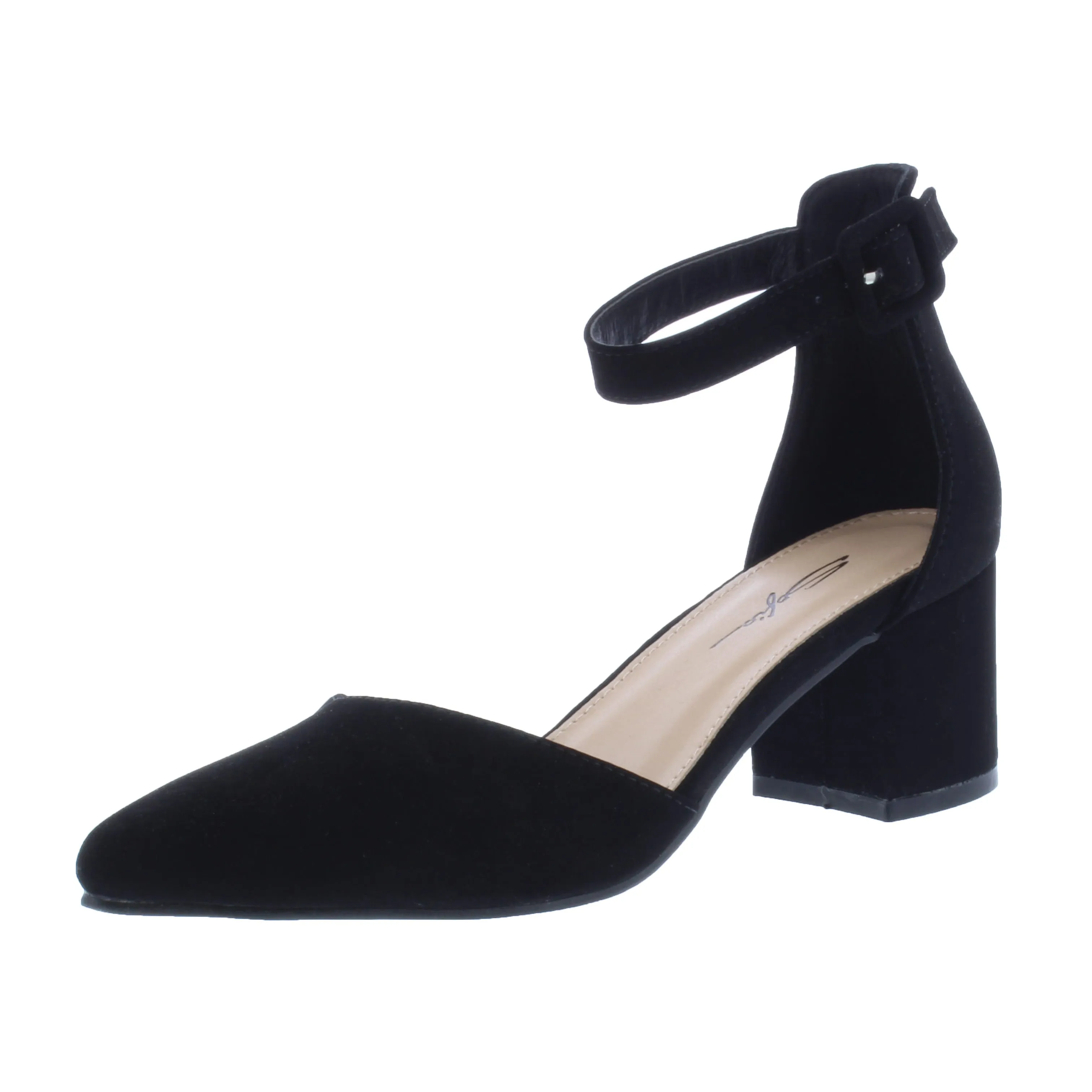 2” Women Closed Heel Suede Sandal