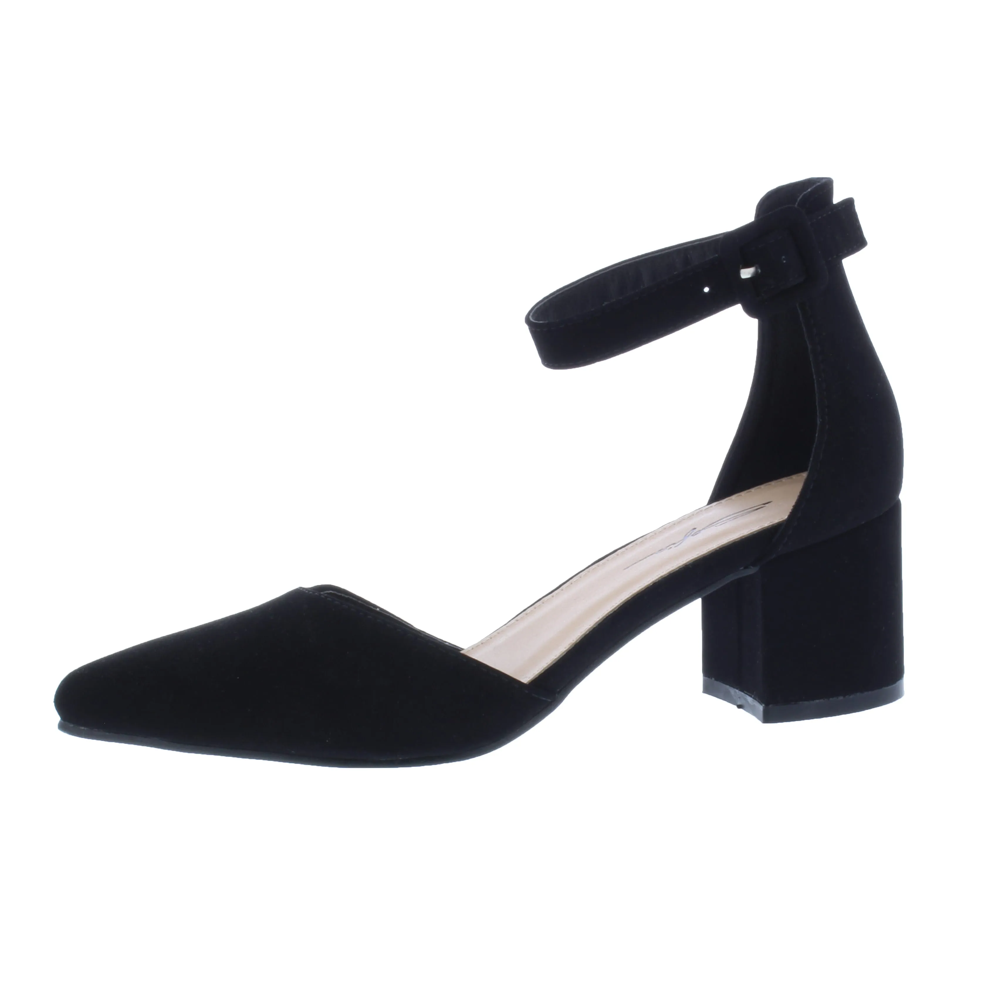 2” Women Closed Heel Suede Sandal