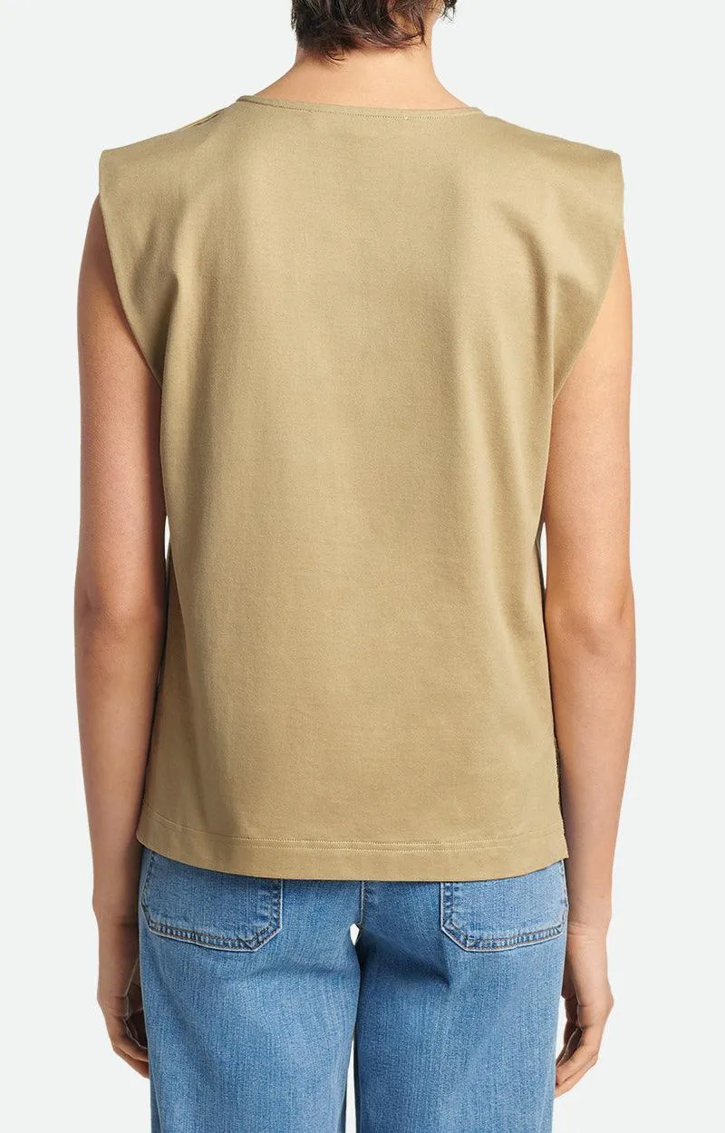 Amandine Sage Stud Tank