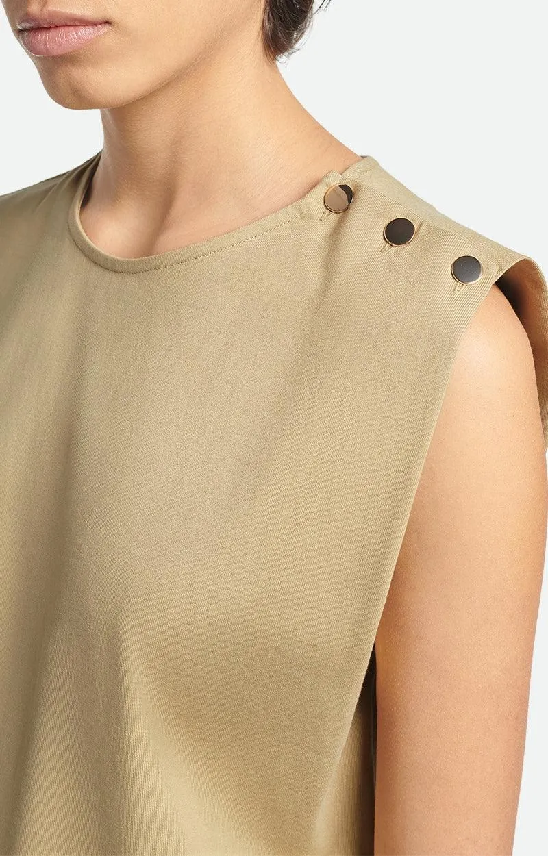 Amandine Sage Stud Tank