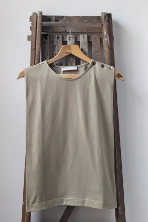 Amandine Sage Stud Tank