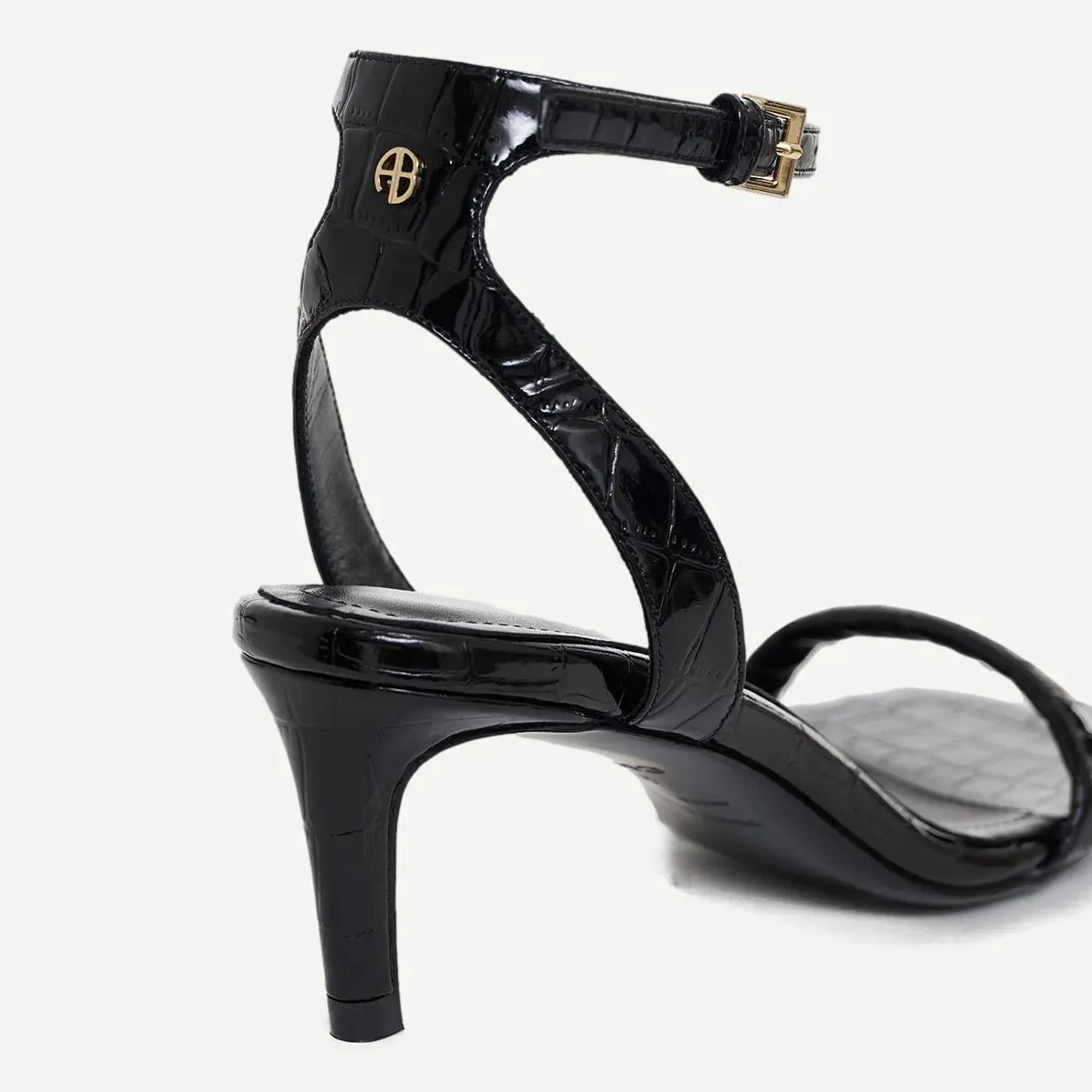 Cora Sandals - Black Embossed