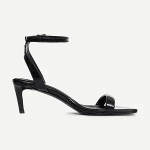 Cora Sandals - Black Embossed