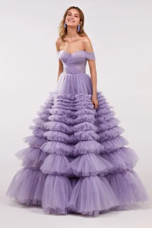 Duchess Off-The-Shoulder Graceful Prom Maxi Dress