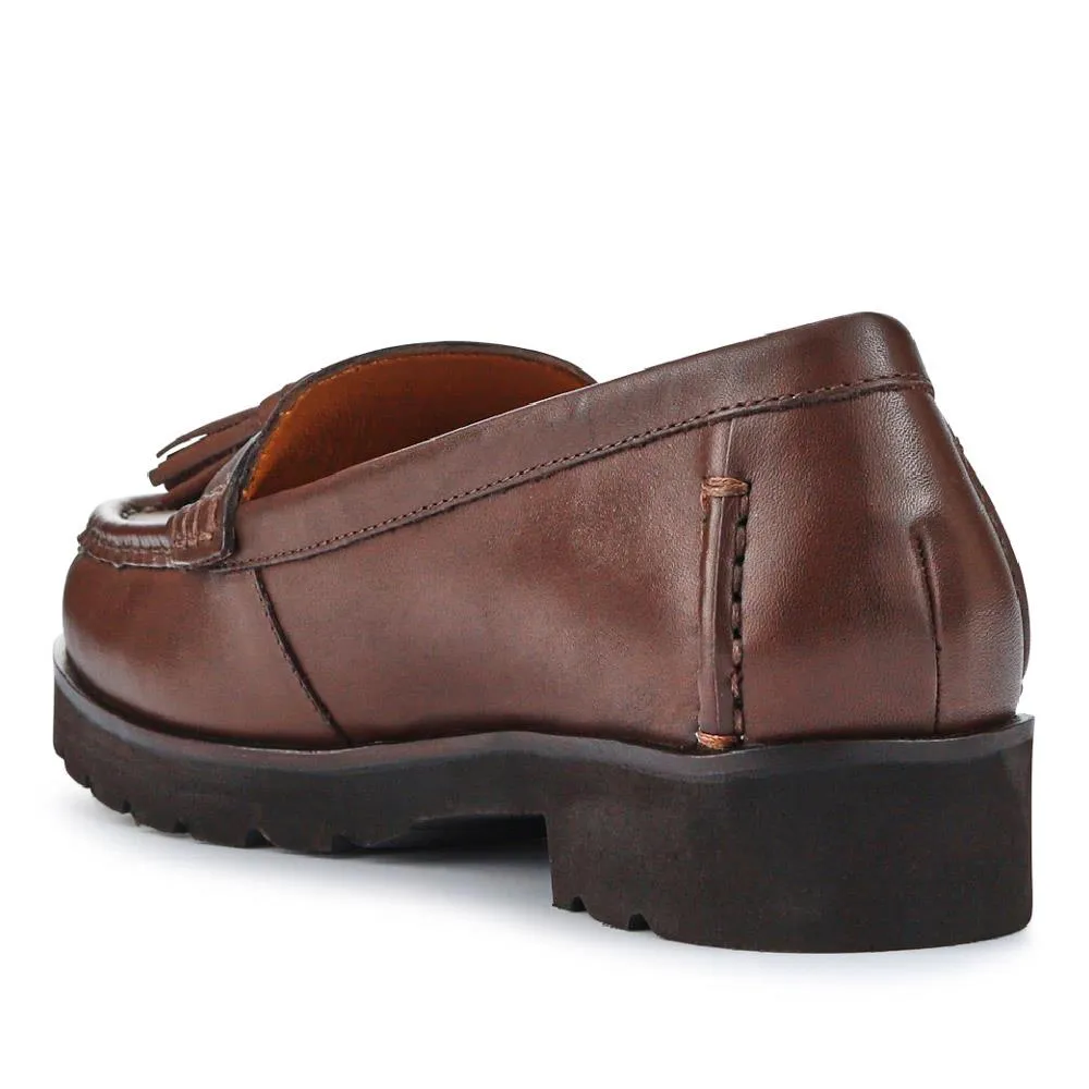 Leather Casual Slip-On Shoes - GERANIUM2 / 326 780