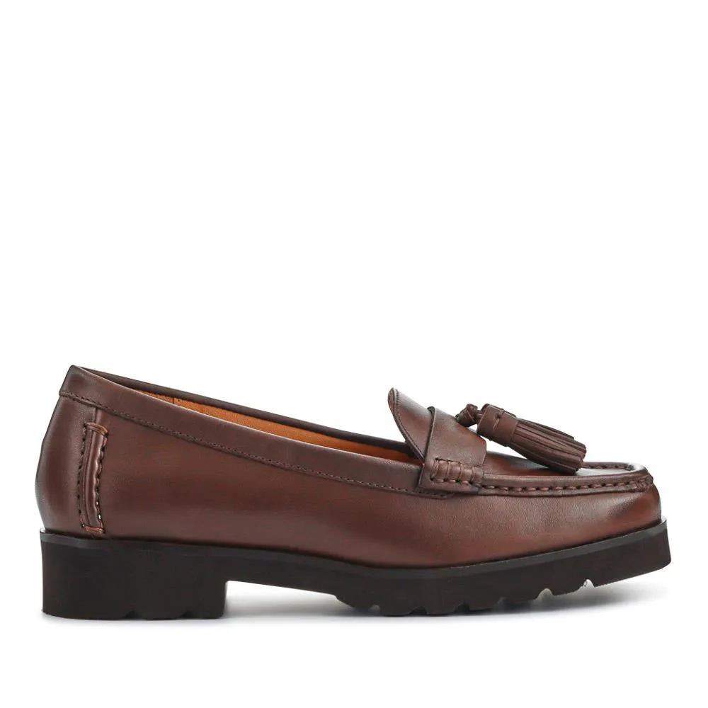 Leather Casual Slip-On Shoes - GERANIUM2 / 326 780