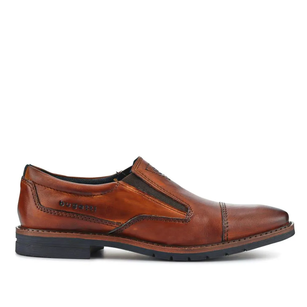 Leather Elasticated Slip-On Shoes - BUG41508 / 326 684