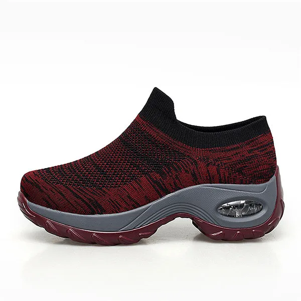 Mesh Cushioned Running Casual Platform Shoes