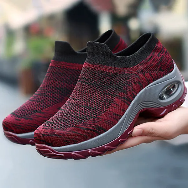 Mesh Cushioned Running Casual Platform Shoes