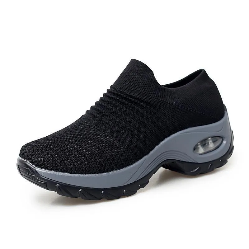 Mesh Cushioned Running Casual Platform Shoes