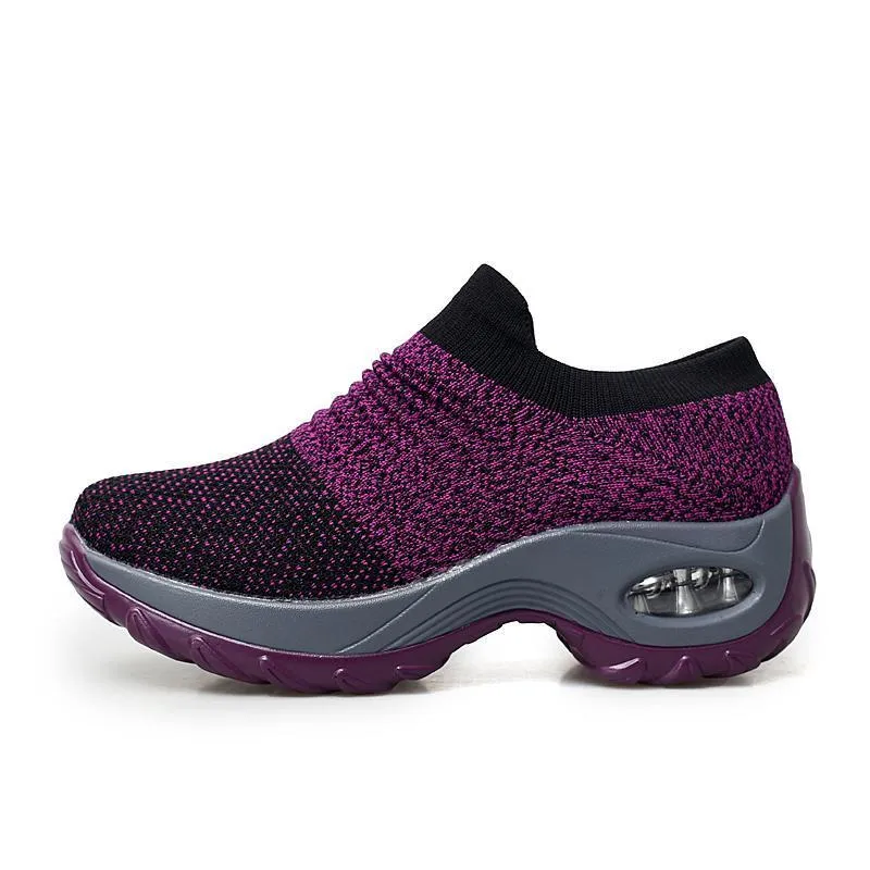 Mesh Cushioned Running Casual Platform Shoes