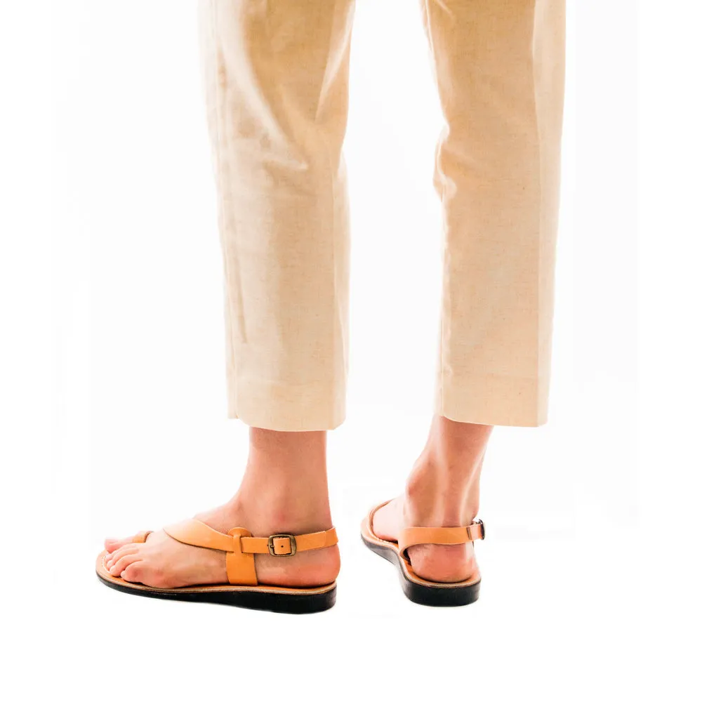 Mia - Leather Backstrap Sandal | Tan