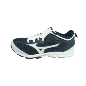 Mizuno Men's Players Trainer 2 Turf Baseball Shoes Navy White Size 10