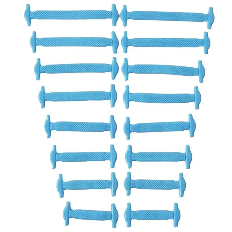 No-Tie Silicone Shoelaces – Elastic Waterproof Laces in 8 Sizes & 12 Colors for Easy Slip-On Shoes