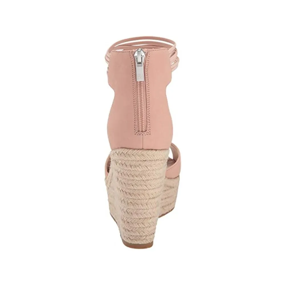 Raven Blush Nubuck Pelle Moda Wedge Sandals