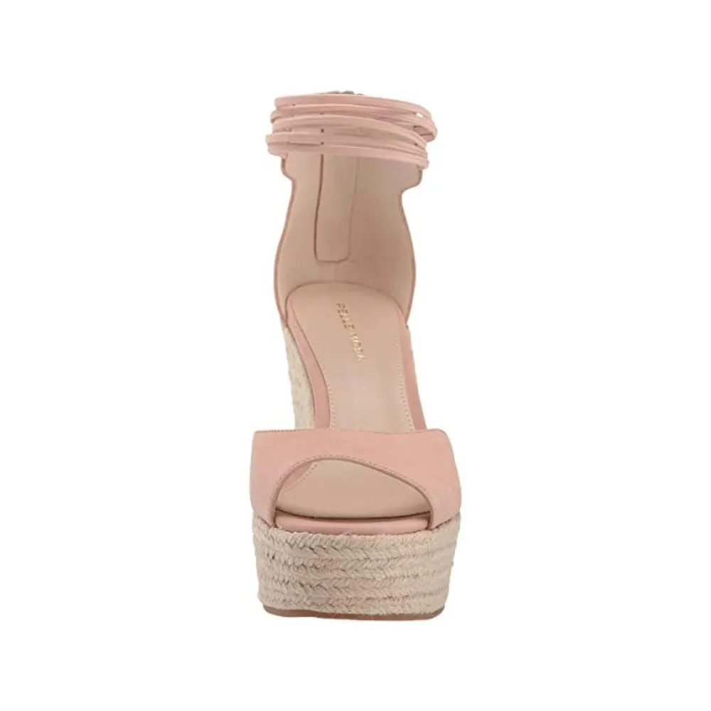 Raven Blush Nubuck Pelle Moda Wedge Sandals