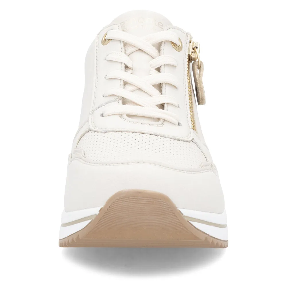 Remonte Trainers with lace and zip D0t10-80 BEIGE