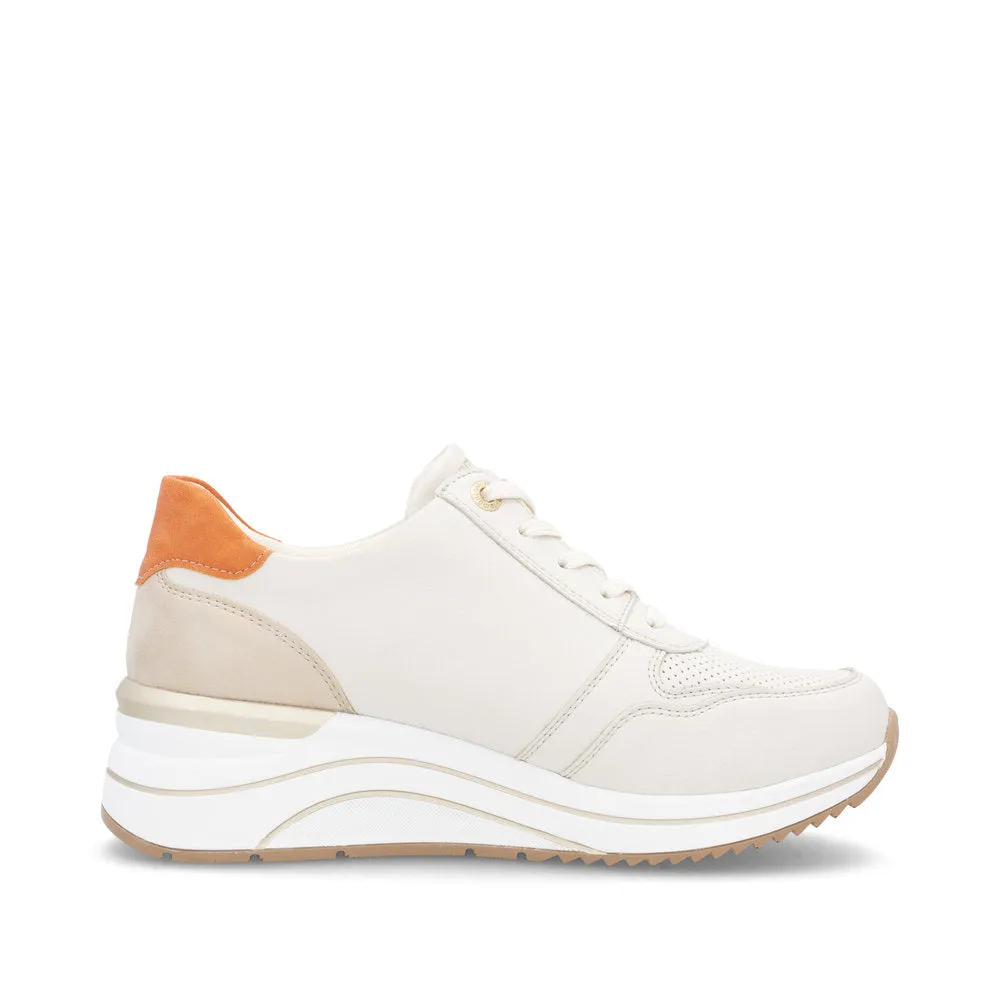 Remonte Trainers with lace and zip D0t10-80 BEIGE