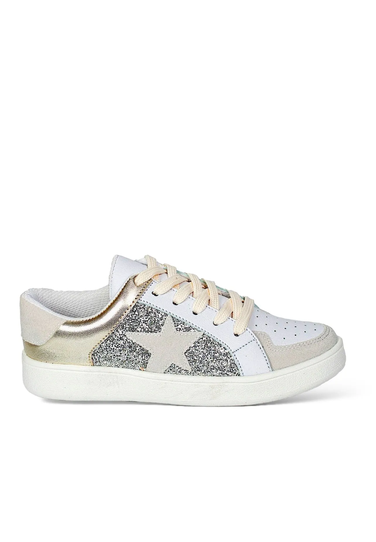 Rock Star Metallic Sparkle Sneakers MIEL 36