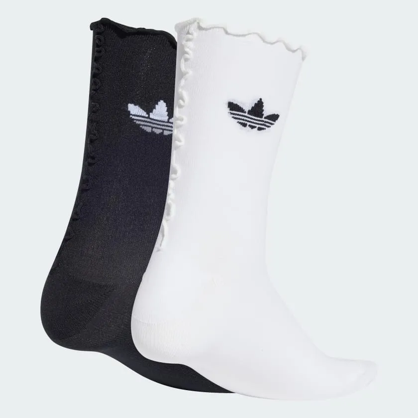 Ruffle Socks 2PK (White   Black)