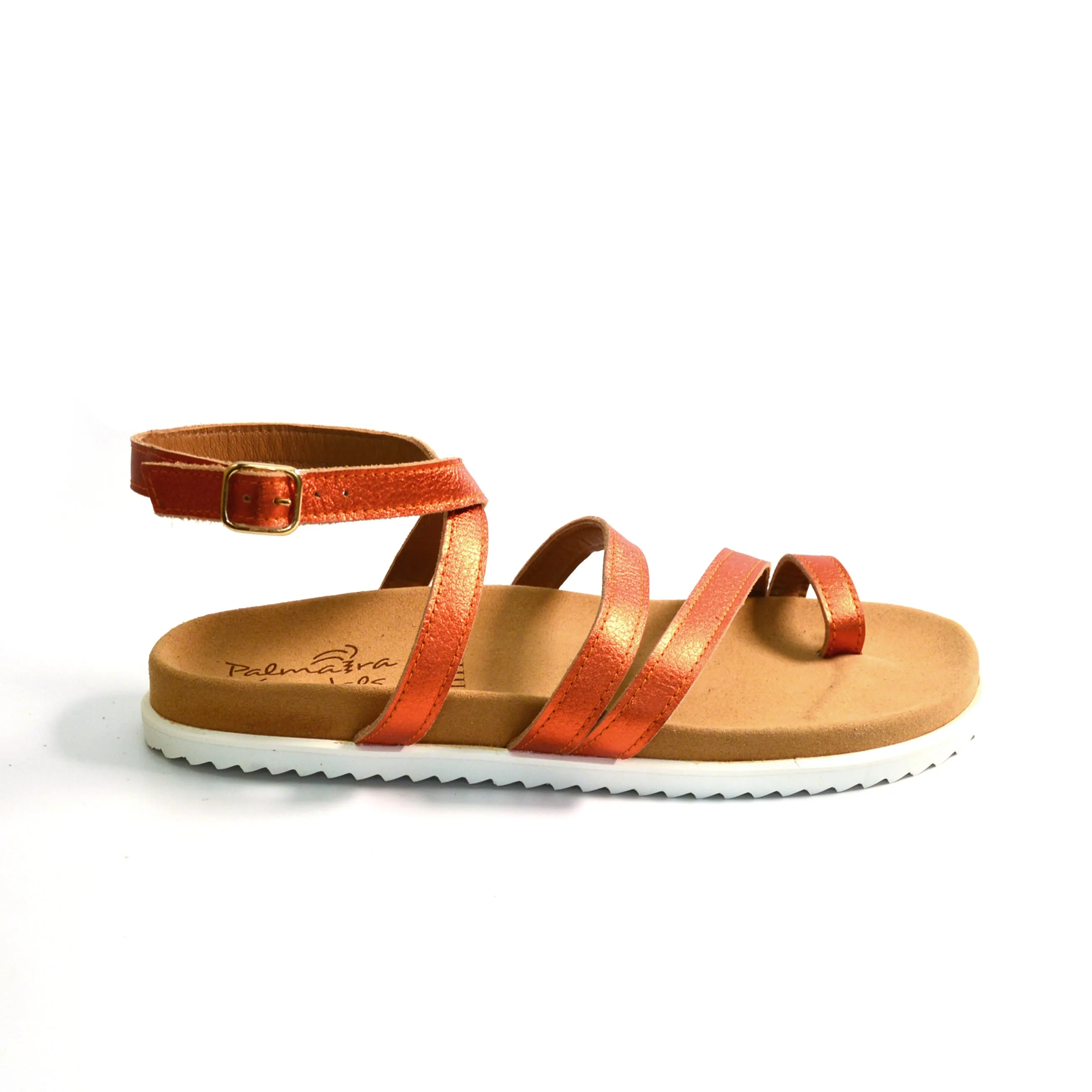 SAMPLE SALE Blaze orange gladiator sandals