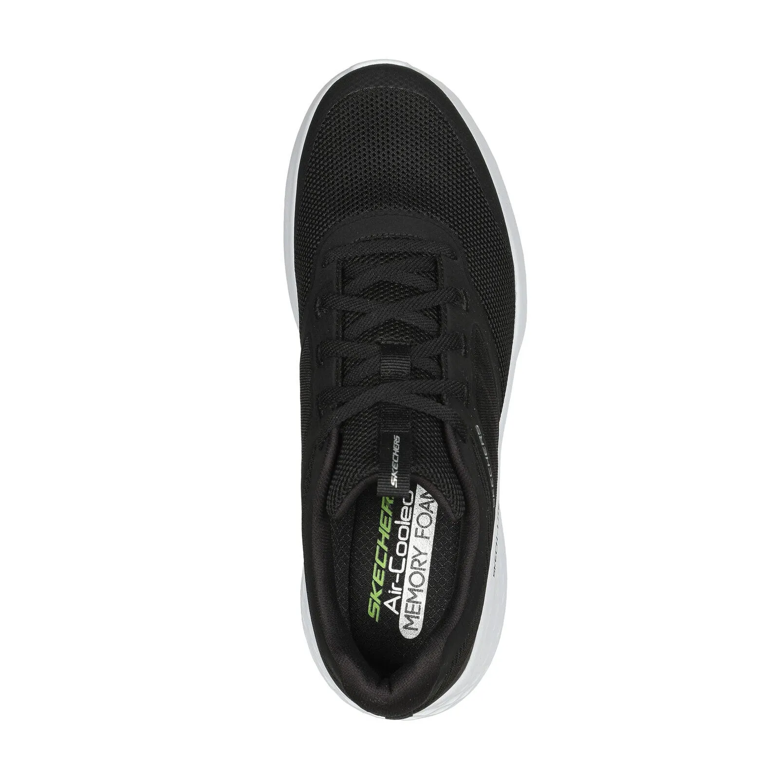 Skechers 232594 Skech Lite Pro New Century Mens Black And White Textile Lace Up Trainers