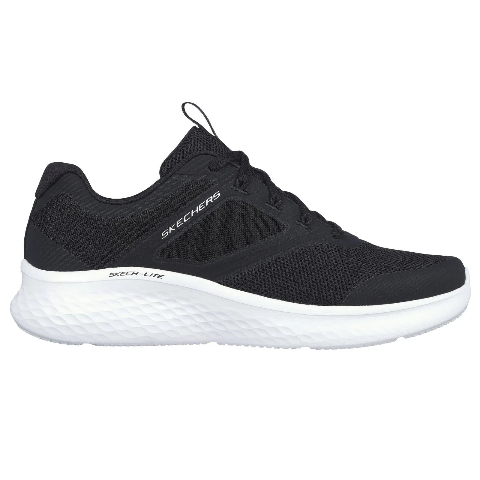 Skechers 232594 Skech Lite Pro New Century Mens Black And White Textile Lace Up Trainers