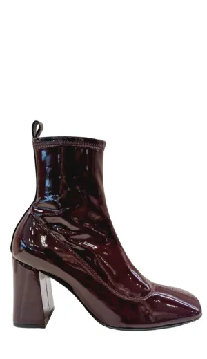 Sr Alicia Burgundy Patent Boots