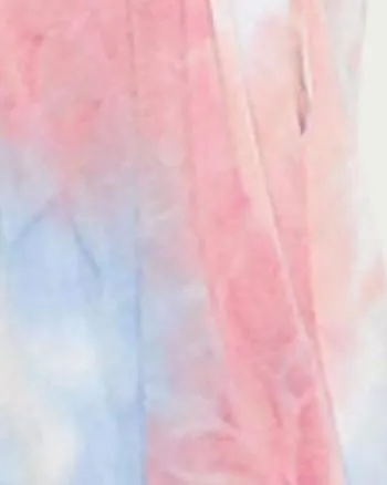 Tie-Dyed Stretch-Terry Maxi Dress in Pink/Blue | Pink/Blue