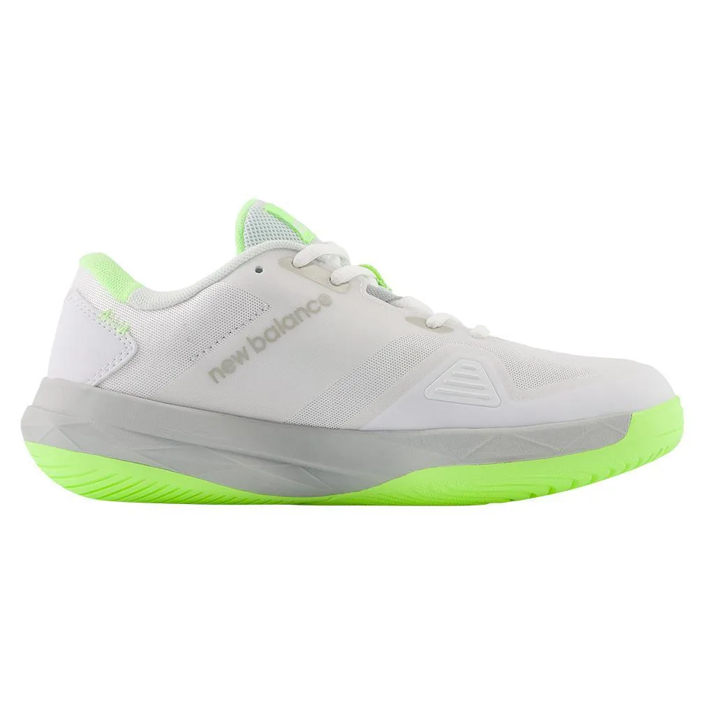 Women's FuelCell 796v4 D Width Tennis Shoes White and Bleached Lime