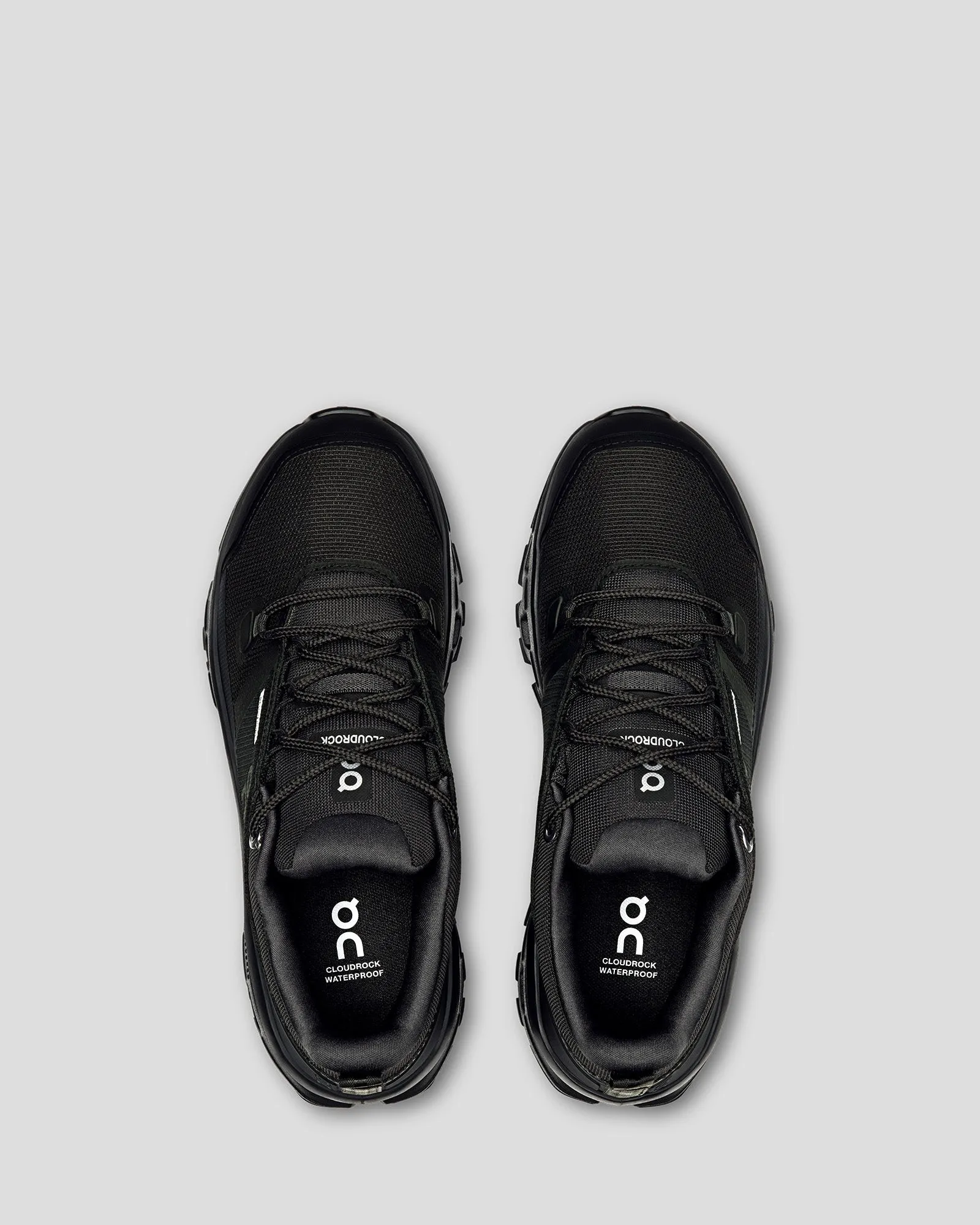 Women's On Running Cloudrock Low Hiking Shoes - Black/Black
