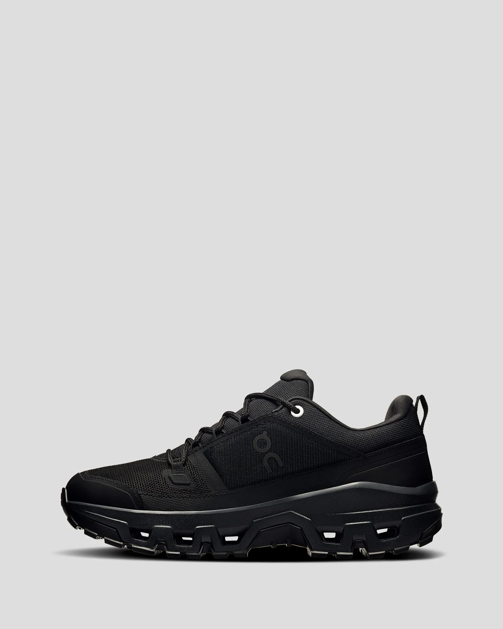 Women's On Running Cloudrock Low Hiking Shoes - Black/Black
